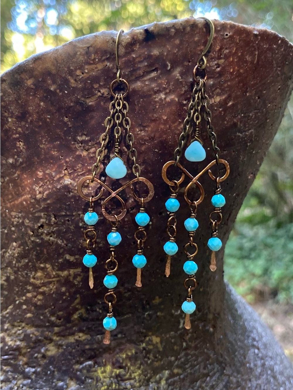 Turquoise Chandelier Earrings